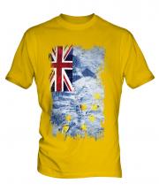 Tuvalu Grunge Flag Mens T-Shirt
