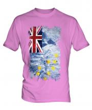 Tuvalu Grunge Flag Mens T-Shirt