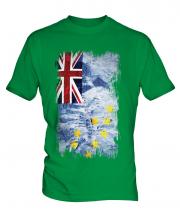 Tuvalu Grunge Flag Mens T-Shirt