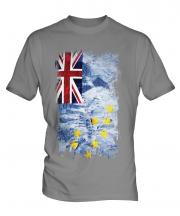 Tuvalu Grunge Flag Mens T-Shirt