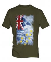 Tuvalu Grunge Flag Mens T-Shirt