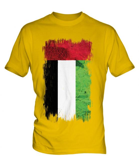 United Arab Emirates Grunge Flag Mens T-Shirt
