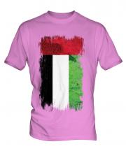 United Arab Emirates Grunge Flag Mens T-Shirt