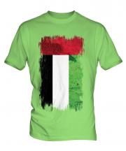 United Arab Emirates Grunge Flag Mens T-Shirt