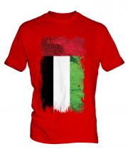United Arab Emirates Grunge Flag Mens T-Shirt