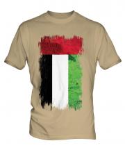 United Arab Emirates Grunge Flag Mens T-Shirt