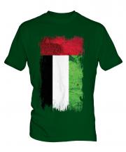 United Arab Emirates Grunge Flag Mens T-Shirt