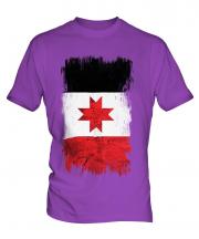 Udmurtia Grunge Flag Mens T-Shirt