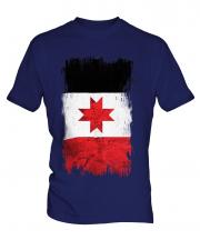 Udmurtia Grunge Flag Mens T-Shirt