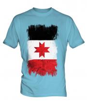 Udmurtia Grunge Flag Mens T-Shirt