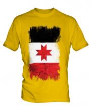 Udmurtia Grunge Flag Mens T-Shirt