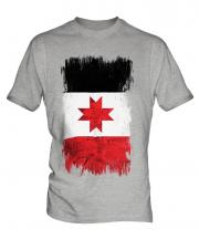 Udmurtia Grunge Flag Mens T-Shirt