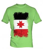Udmurtia Grunge Flag Mens T-Shirt
