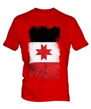 Udmurtia Grunge Flag Mens T-Shirt
