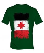 Udmurtia Grunge Flag Mens T-Shirt