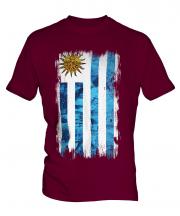 Uruguay Grunge Flag Mens T-Shirt