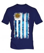 Uruguay Grunge Flag Mens T-Shirt