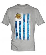 Uruguay Grunge Flag Mens T-Shirt