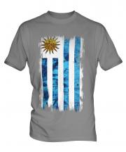 Uruguay Grunge Flag Mens T-Shirt