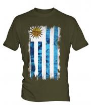 Uruguay Grunge Flag Mens T-Shirt