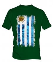 Uruguay Grunge Flag Mens T-Shirt