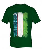 Uzbekistan Grunge Flag Mens T-Shirt
