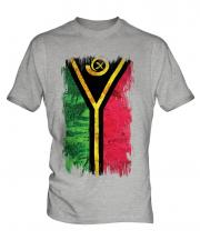 Vanuatu Grunge Flag Mens T-Shirt