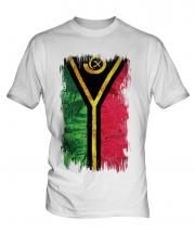 Vanuatu Grunge Flag Mens T-Shirt