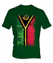 Vanuatu Grunge Flag Mens T-Shirt