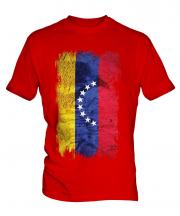 Venezuela Grunge Flag Mens T-Shirt