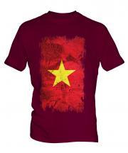 Vietnam Grunge Flag Mens T-Shirt