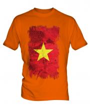 Vietnam Grunge Flag Mens T-Shirt