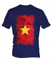 Vietnam Grunge Flag Mens T-Shirt