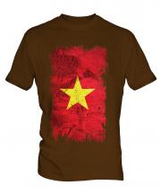 Vietnam Grunge Flag Mens T-Shirt