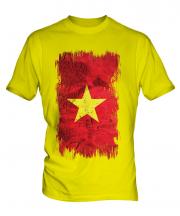 Vietnam Grunge Flag Mens T-Shirt