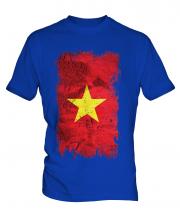 Vietnam Grunge Flag Mens T-Shirt
