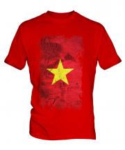 Vietnam Grunge Flag Mens T-Shirt