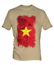 Vietnam Grunge Flag Mens T-Shirt