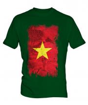 Vietnam Grunge Flag Mens T-Shirt
