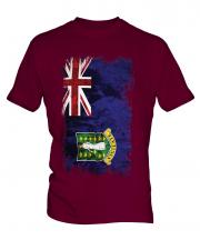 Uk Virgin Islands Grunge Flag Mens T-Shirt
