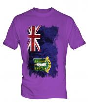 Uk Virgin Islands Grunge Flag Mens T-Shirt