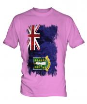 Uk Virgin Islands Grunge Flag Mens T-Shirt