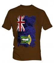 Uk Virgin Islands Grunge Flag Mens T-Shirt