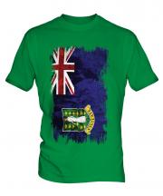 Uk Virgin Islands Grunge Flag Mens T-Shirt
