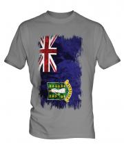 Uk Virgin Islands Grunge Flag Mens T-Shirt