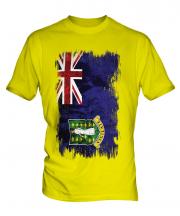 Uk Virgin Islands Grunge Flag Mens T-Shirt