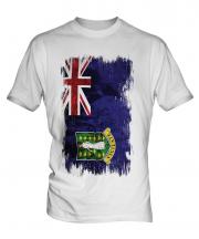 Uk Virgin Islands Grunge Flag Mens T-Shirt