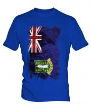 Uk Virgin Islands Grunge Flag Mens T-Shirt