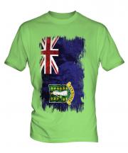 Uk Virgin Islands Grunge Flag Mens T-Shirt