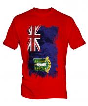 Uk Virgin Islands Grunge Flag Mens T-Shirt